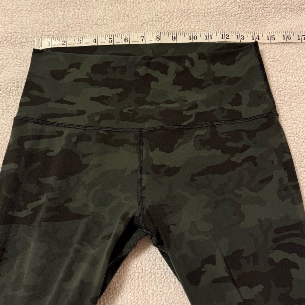 Lululemon Align Pant Full Length 28" Leggings Incognito Camo Multi Gator Green - Picture 8 of 16